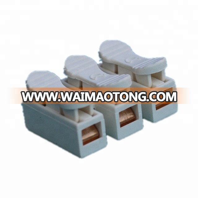 fire retardant ul94-v0 copper nylon pa66 electrical 3 pin wire connector